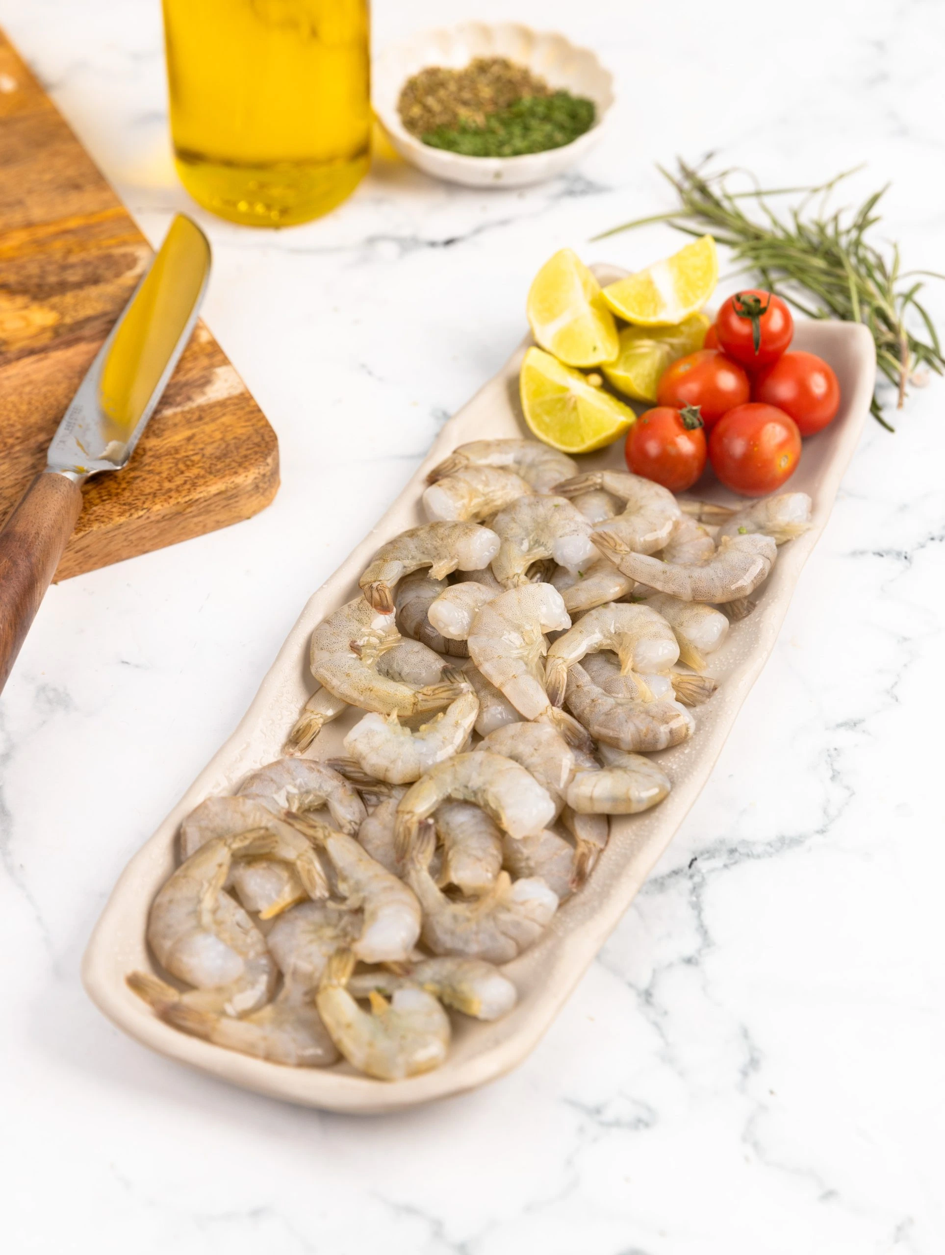 assiette de crevettes